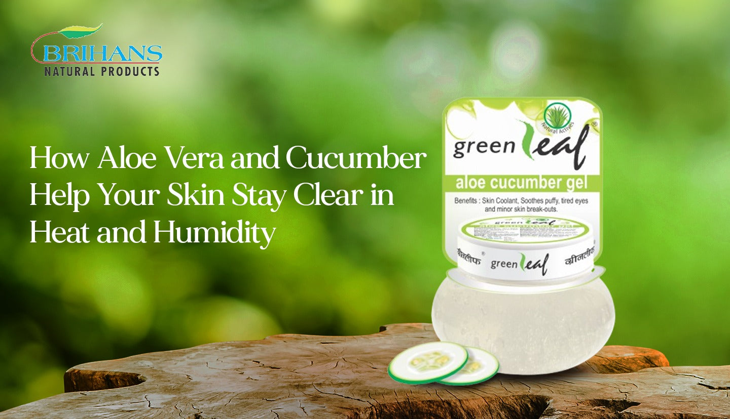 How Aloe Vera & Cucumber Help Your Skin Stay Clear in Heat & Humidity   Brihans Natural Products Limited