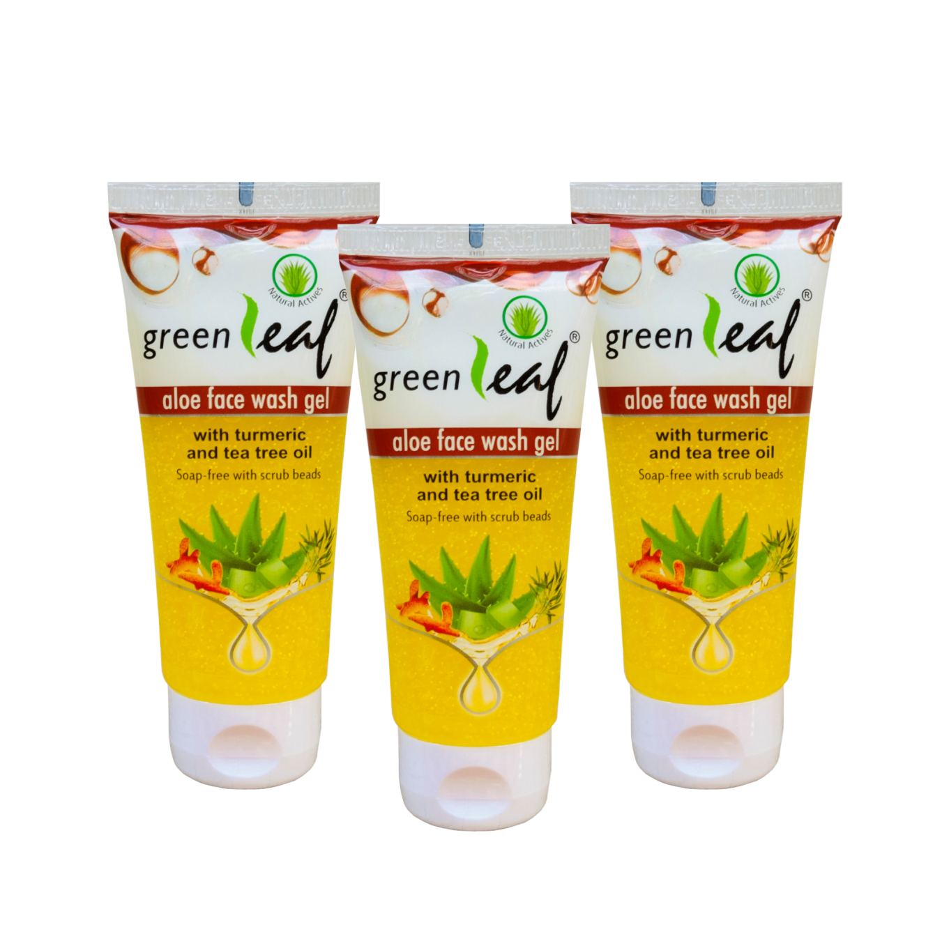 Pack of 3 – Greenleaf Aloe Face Wash Gel (60 g each)