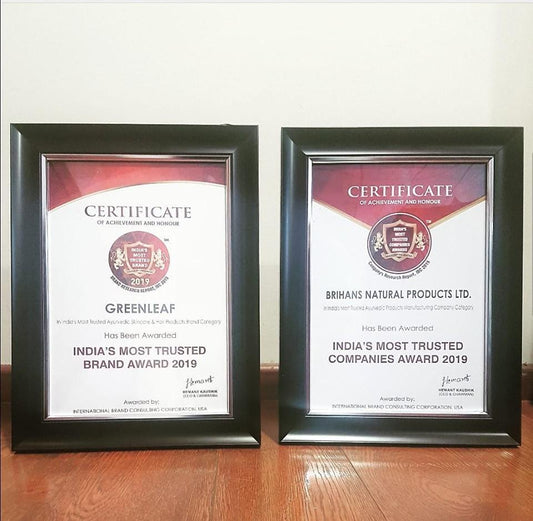 India’s Most Trusted Companies Award 2019 & India’s Most Trusted Brand Award 2019
