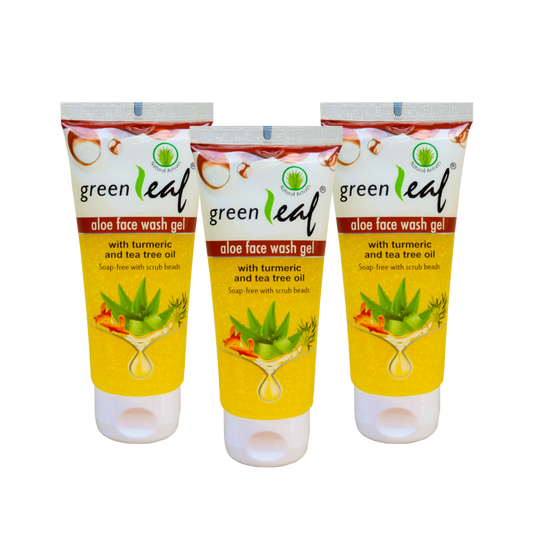 Pack of 3 – Greenleaf Aloe Face Wash Gel (60 g each)