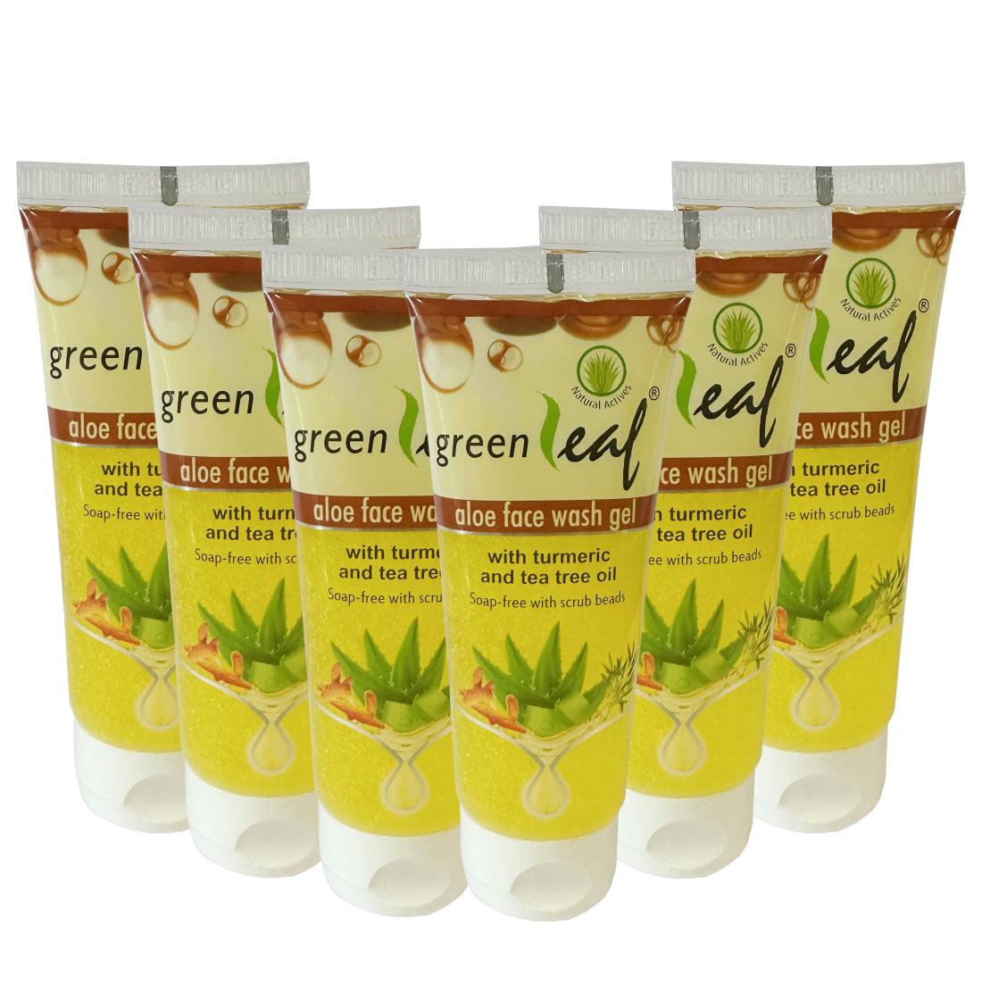 Pack of 6 – Greenleaf Aloe Face Wash Gel (50 g each)